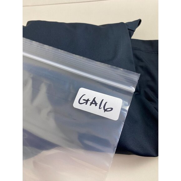 Lululemon Mens Polo Shirt Navy Blue Short Sleeve size XL Preppy Performance - Picture 7 of 12